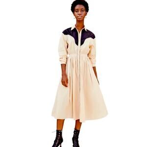 Mes Demoiselles Coach Dress Button Up Size 36 (US 6) NWT